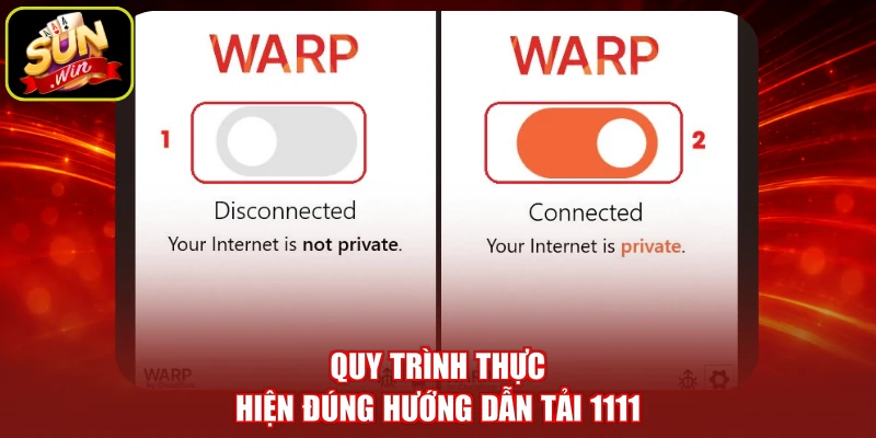 Quy trình thực hiện đúng hướng dẫn tải 1111
